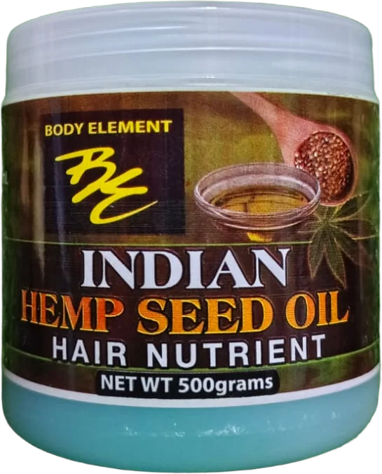 Body Element Indian Hemp Seed Oil Hair Nutrient, 500 gram jar